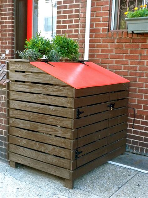 metal outdoor garbage enclosure|outdoor garbage can enclosure plans.